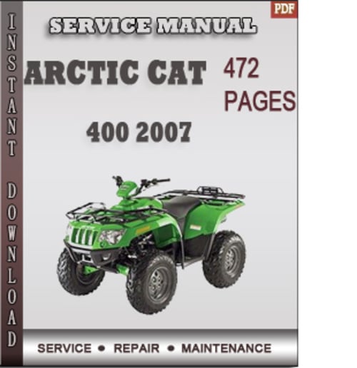2007 arctic cat 500 service manual