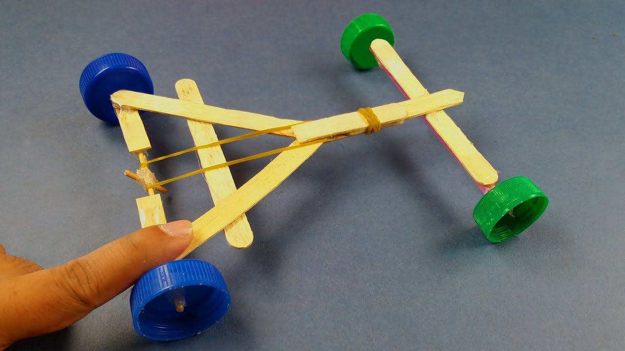 rubber band race car instructions