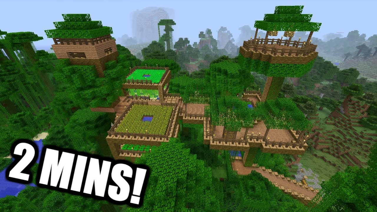 Minecraft how to build a jungle