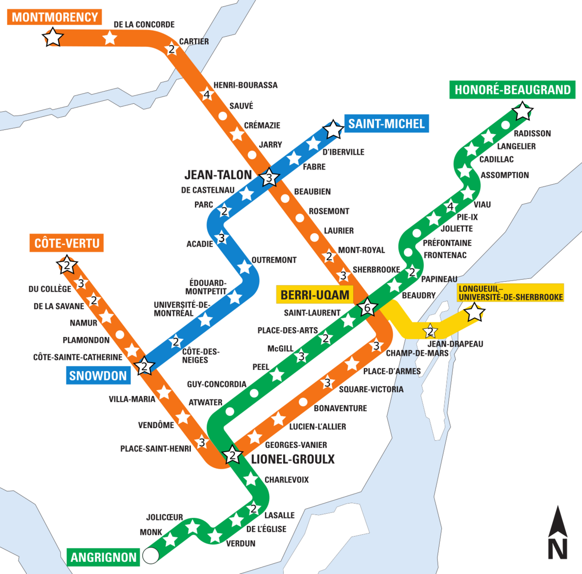 Montreal metro map with streets pdf