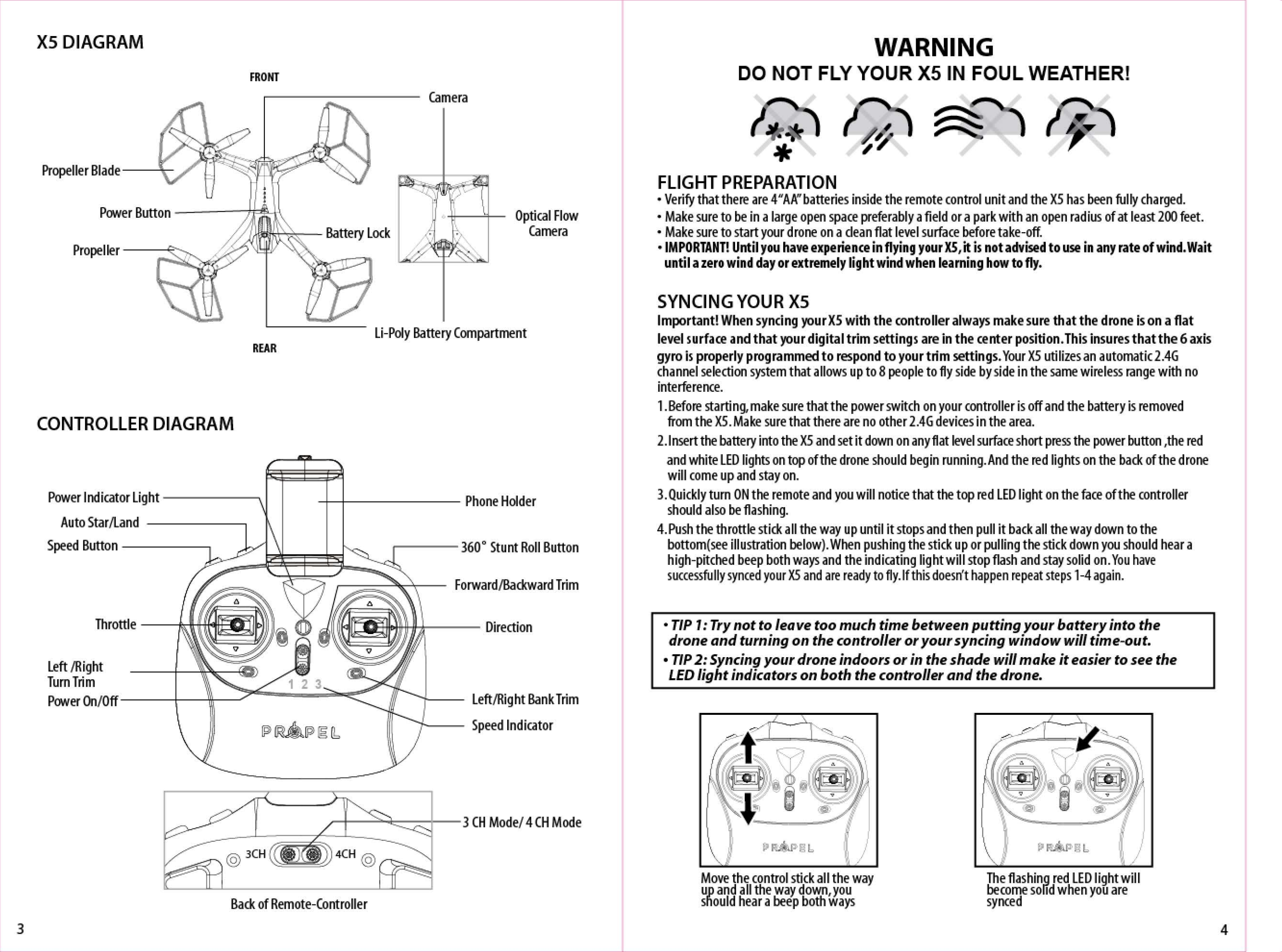 dx 3 drone instructions