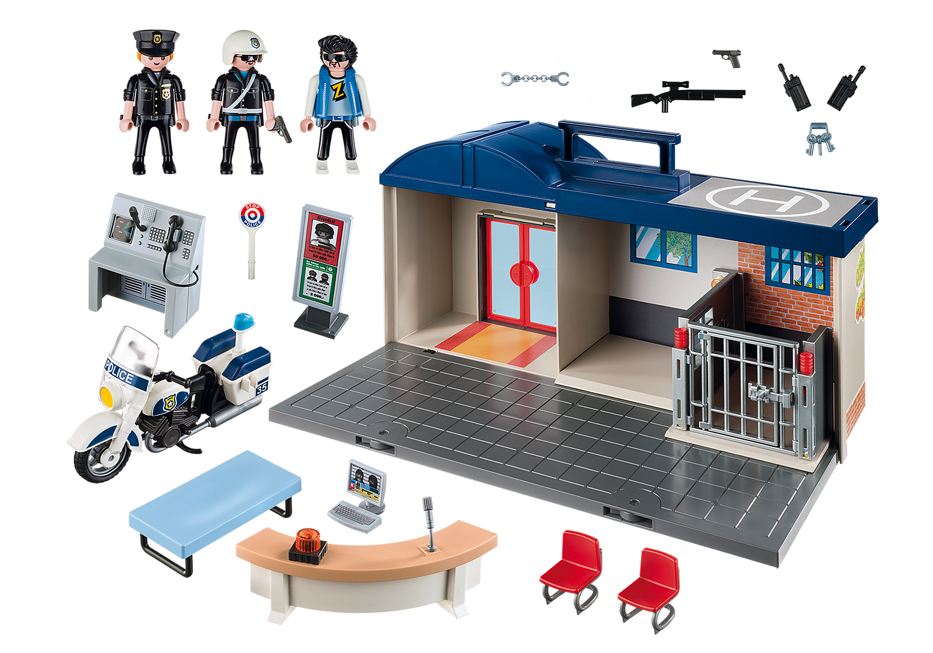 playmobil police station instructions 3165
