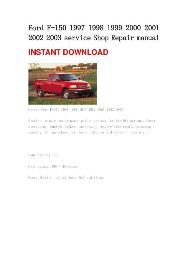 1989 ford f150 owners manual pdf