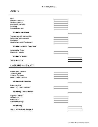 Elements of balance sheet pdf