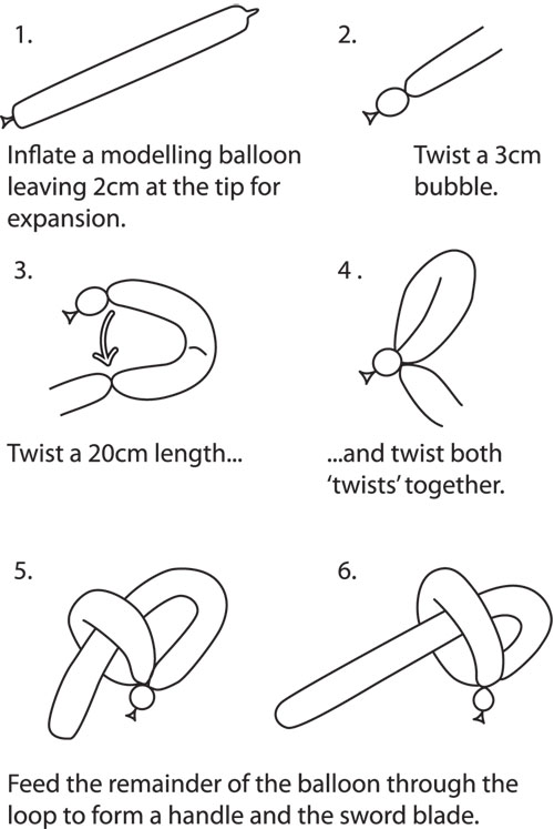 Simple balloon animal instructions