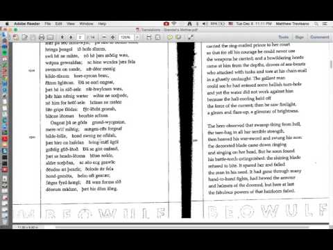 Beowulf old english text pdf