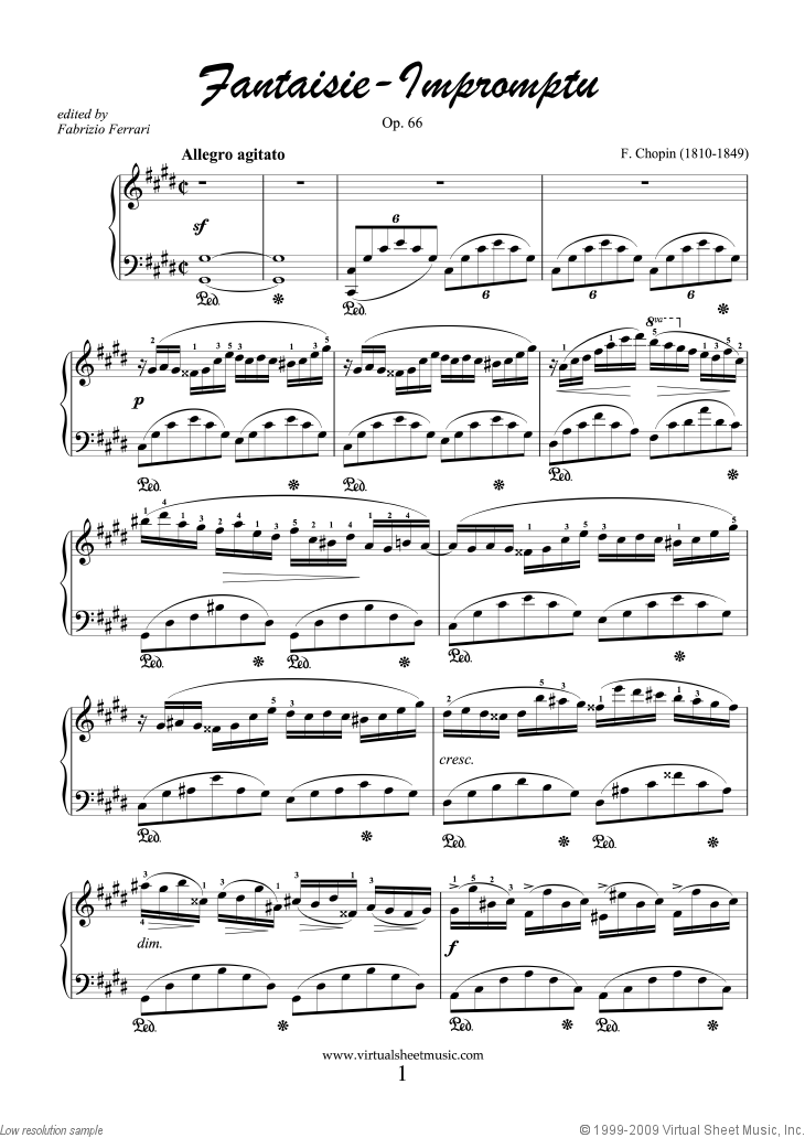 Free pdf piano chopin fantasie impromptu op 66