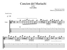 Cancion del mariachi tab pdf