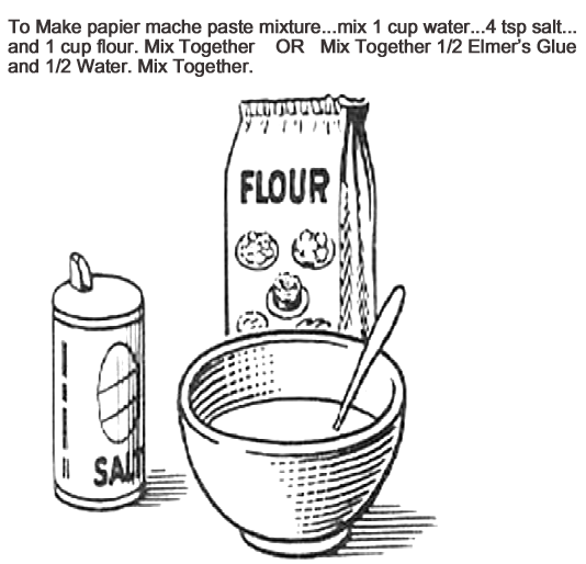 paper mache instructions glue