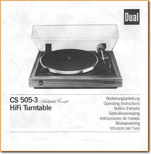 dual cs 505 3 manual