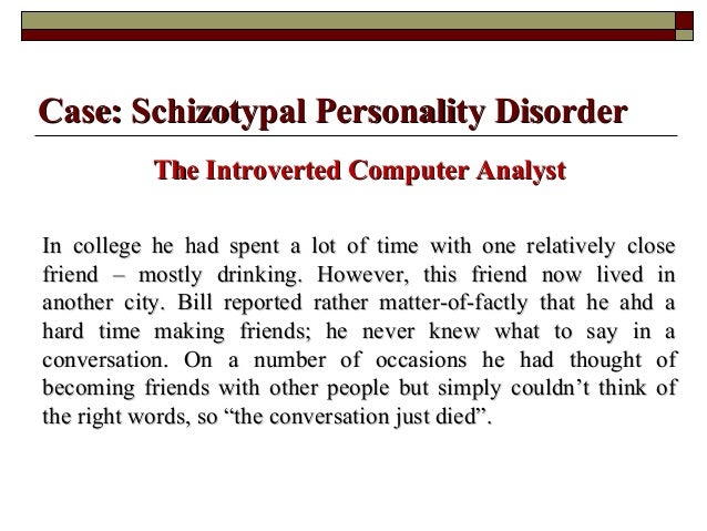 Antisocial personality disorder case study pdf