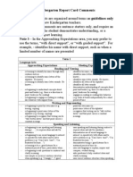 Esl report card comments pdf