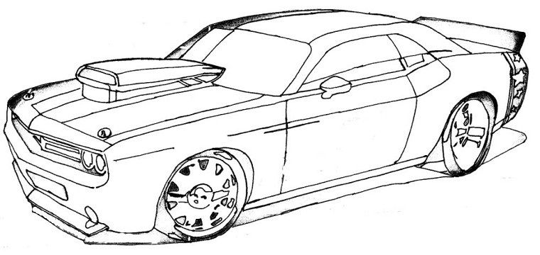 Sports cars coloring pages pdf