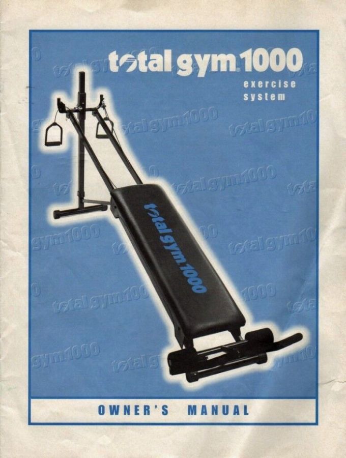 Total gym 1000 exercise manual free