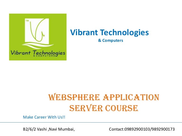 Why we use websphere application server